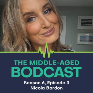 Episode cover for Season 6, Episode 3. A photograph of Nicola Bardon, host of the Tis Yourself Podcast and the guest for this episode.